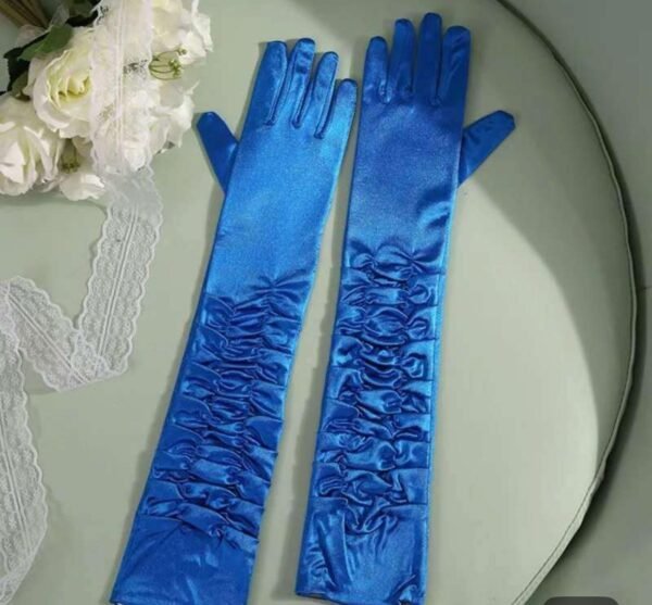 Satin gloves