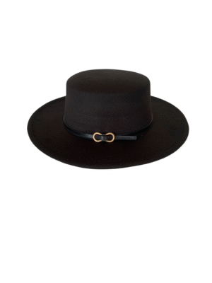 Flat-top Fedora hat