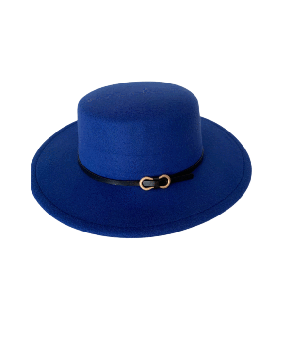 Flat-top Fedora hat